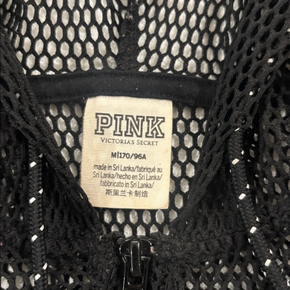 PINK Victoria's Secret Black Mesh Jacket - Picture 5 of 7